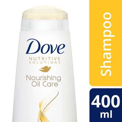 Dove Nourishing Oil Care Shampoo 400ml for Dry, Frizzy Hair