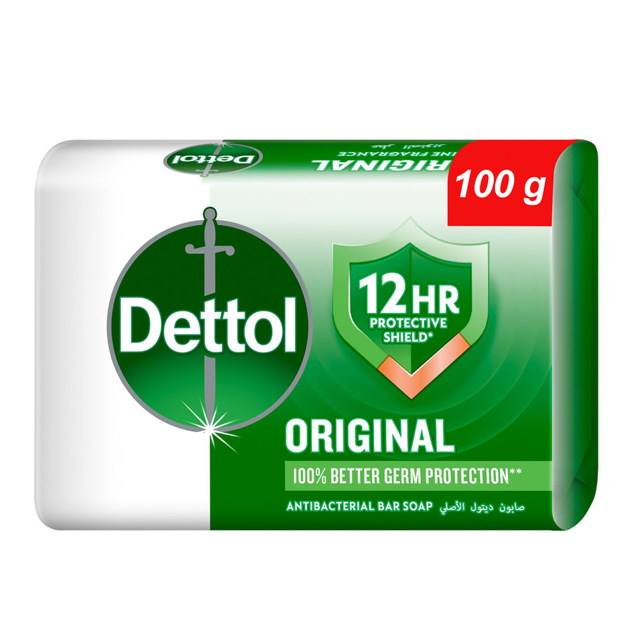 Dettol Original Anti-Bacterial Bar Soap with Pine Fragrance - 100g
