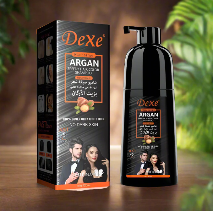 Argan Oil Black Hair Color Shampoo - Restore & Preserve Vibrancy