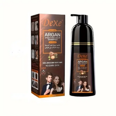 Dexe-Speedy Hair color Shampoo with Argan-Dark Brown-420 ML