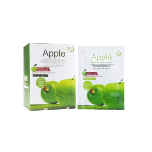 Apple 72hr Apple Ammonia Free Dye Shampoo Brown Color Sachet Pack of 30ml x 10