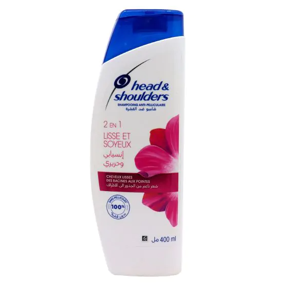 Head & Shoulders Lively Silky Anti-Dandruff Shampoo 400ml - Smooth Hair