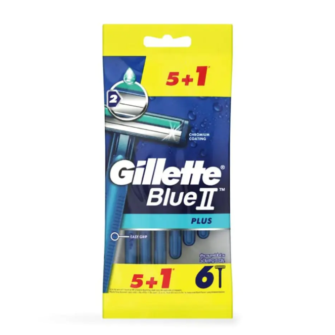 Gillette Blue II Plus Disposable Razors | 6-Pack Value | Bahrain