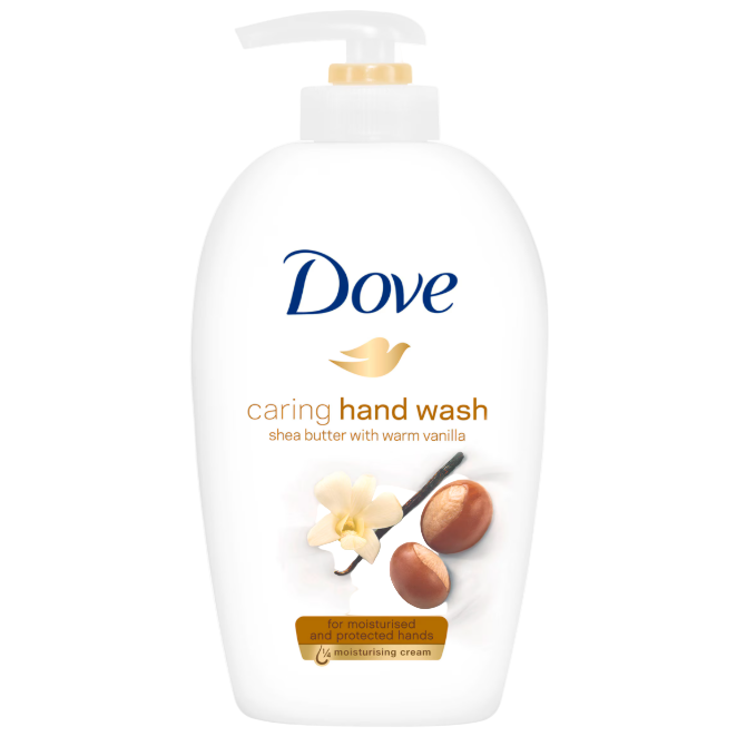 Dove Purely Pampering Shea Butter with Warm Vanilla Hand Wash 200ml - Luxurious nourishing hand care with shea butter and vanilla scent in Bahrain