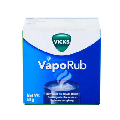 Vicks VapoRub 50ml Value Pack – Relieves Cough & Cold Symptoms with Menthol, Camphor & Eucalyptus Oil