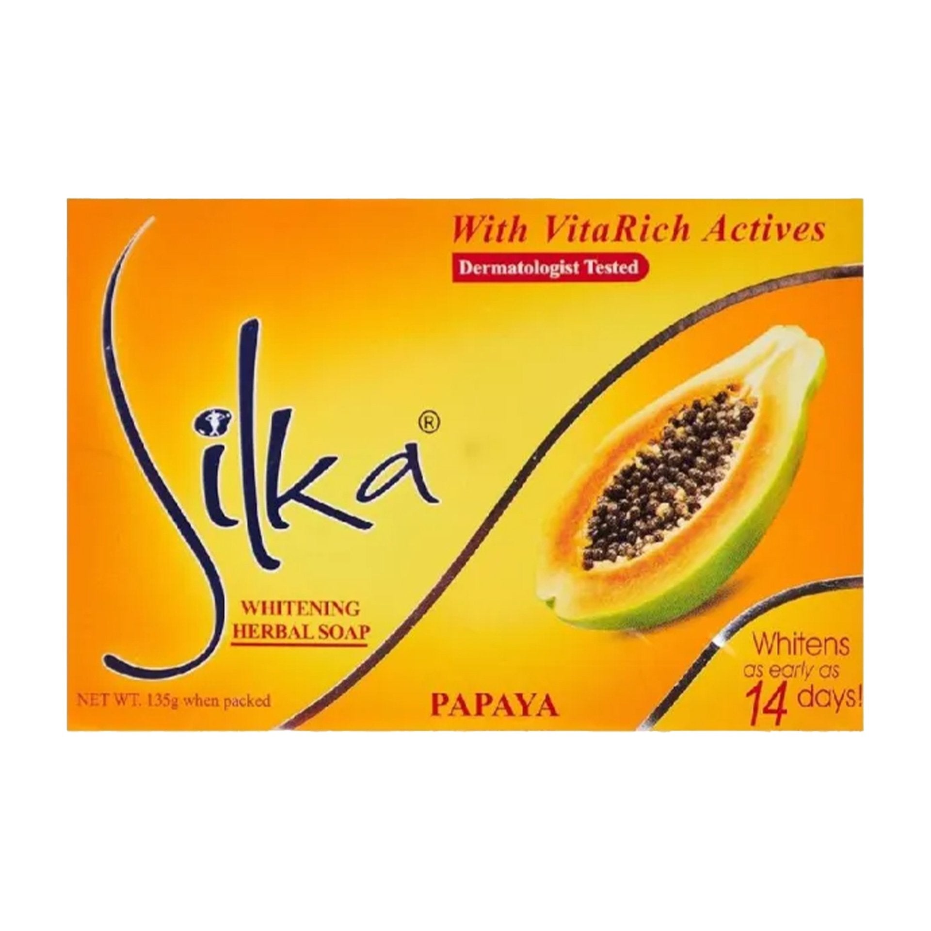 Silka Papaya Whitening Herbal Soap 135 g
