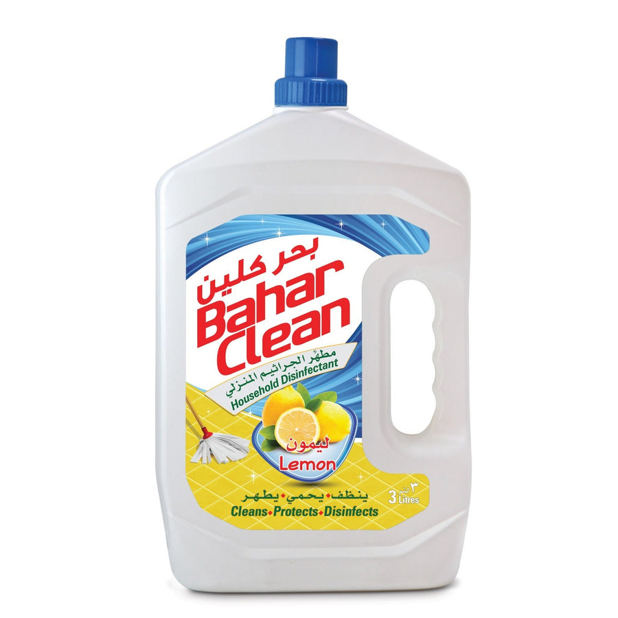 Bahar Clean Lemon Household Disinfectant 3L - Germ Kill & Fresh Scent