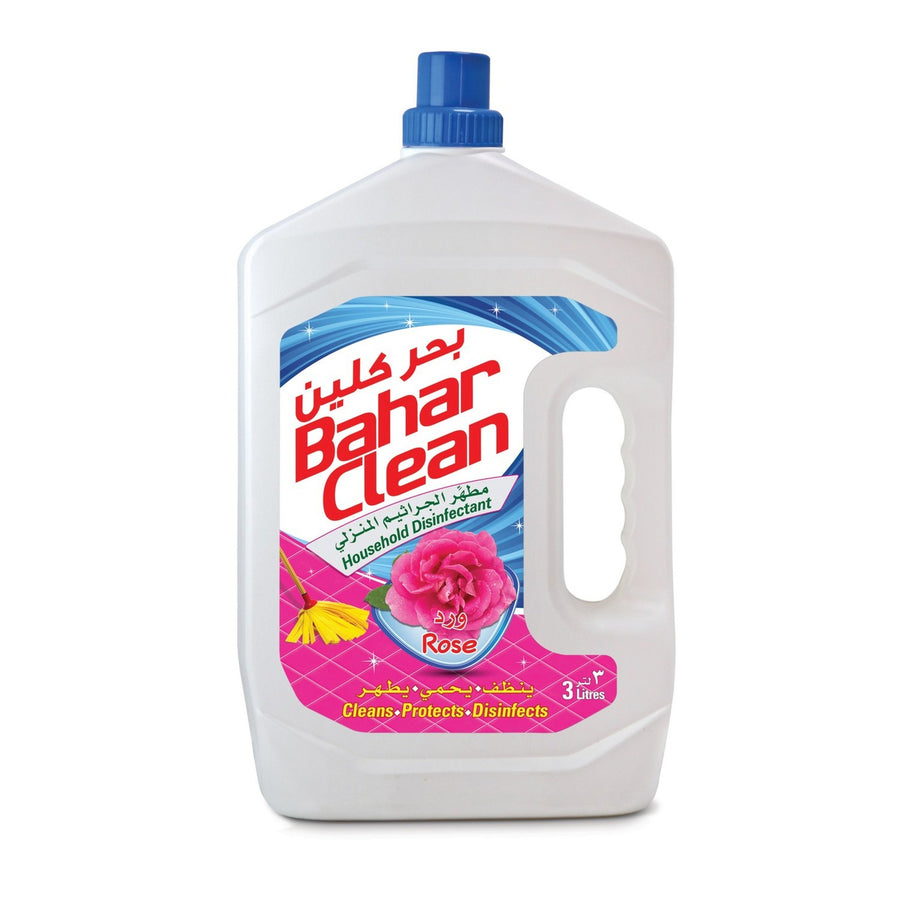 Bahar Clean Rose Disinfectant 3L Value Pack - Germ-Free Home in Bahrain