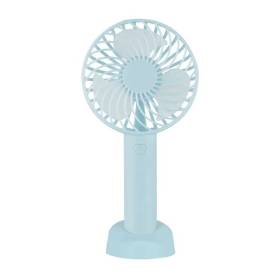 USB Mini Portable Handheld Fan with Phone Holder Rechargeable Air Cooling Device for Outdoor Use Made of Plastic