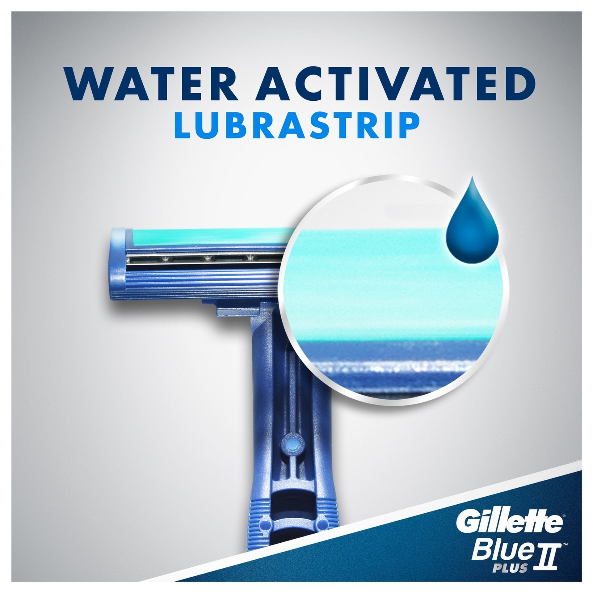 Gillette Blue II Plus Men's Disposable Razors (5-Pack) for Smooth Shave