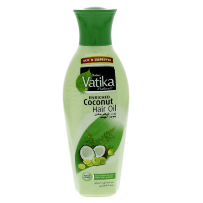 Dabur Vatika Hair Oil 125ml bottle - Enriched coconut hair oil with natural ingredients for nourished hair in Bahrain