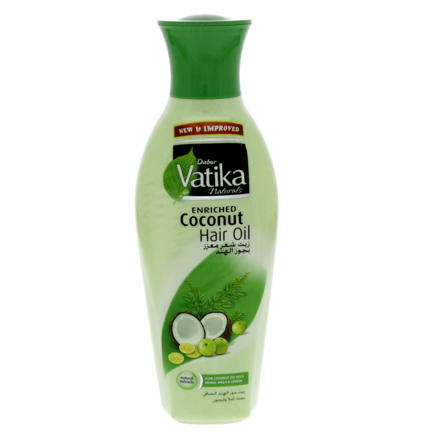 Dabur Vatika Hair Oil 125ml bottle - Enriched coconut hair oil with natural ingredients for nourished hair in Bahrain