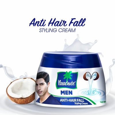 Parachute Anti Hair Fall Styling Cream for Men 140ml - Strong Hold