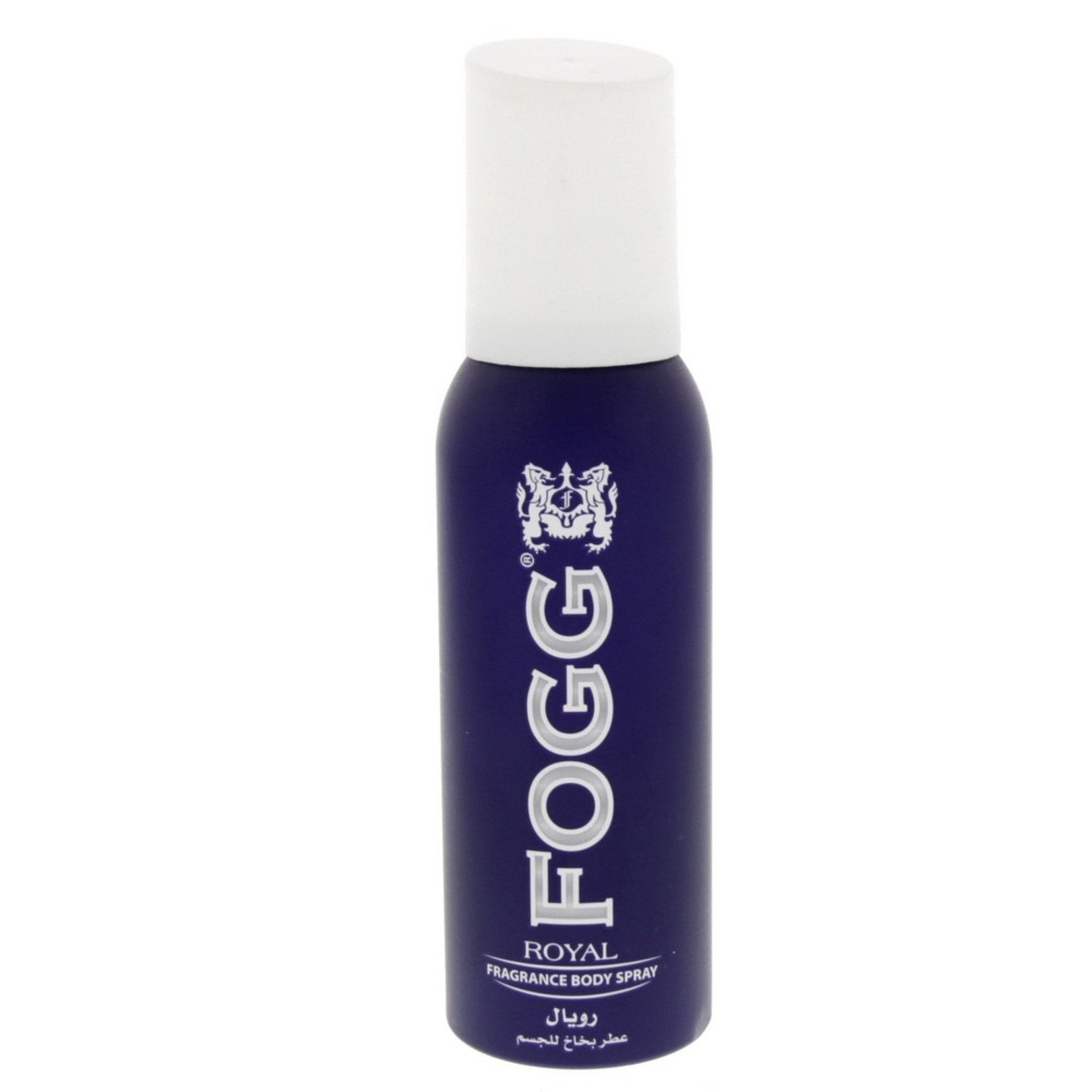 Fogg Royal Body Spray for Men 120ml - Signature scent with refined aromatic notes and long-lasting freshness in Bahrain