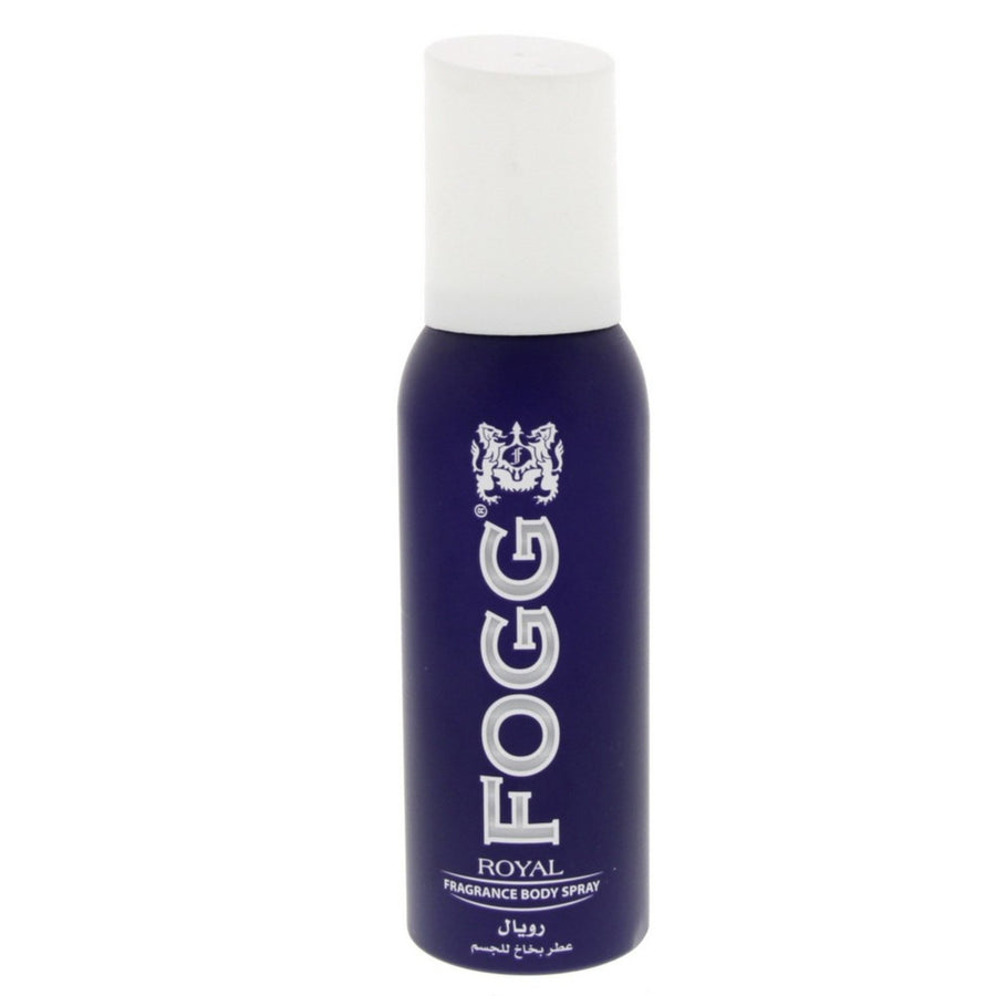 Fogg Royal Body Spray for Men 120ml - Signature scent with refined aromatic notes and long-lasting freshness in Bahrain