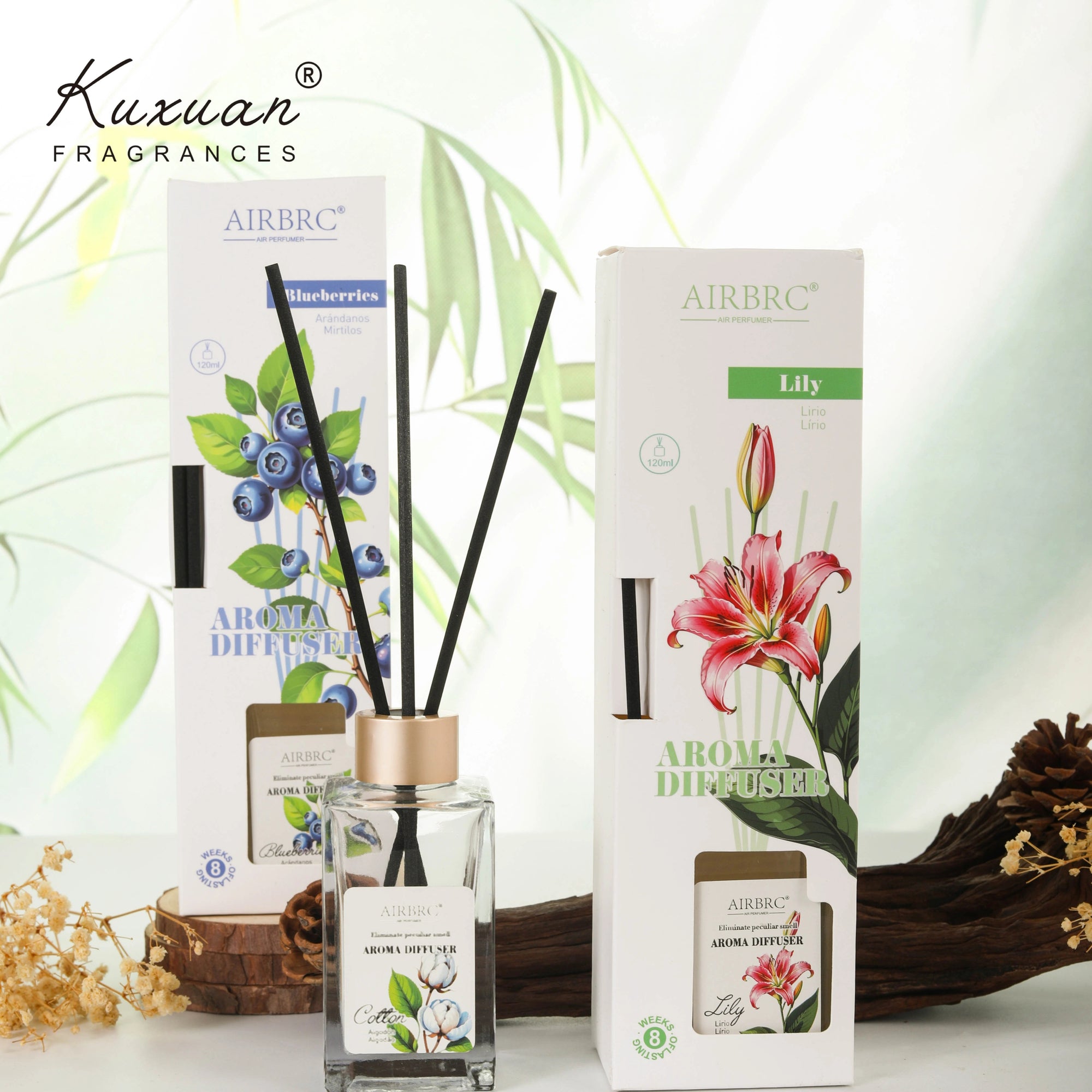 120ml Premium Reed Diffuser Set: Long-Lasting Home Fragrance & Gift