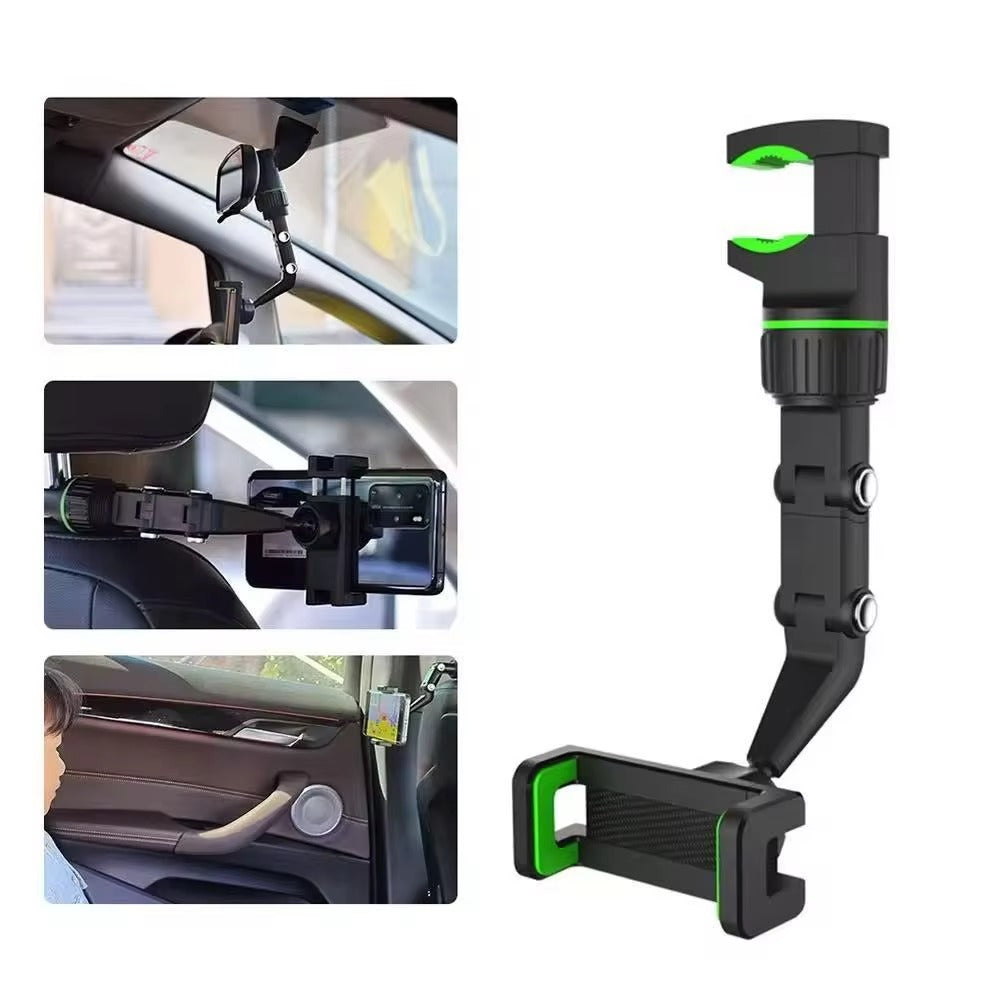 Universal Car Mobile Phone Bracket Rearview Mirror FixUniversal Car Mobile Phone Bracket Rearview Mirror Fixed Rotation Adjustment Phone Stand Bracket for Outdoor Live Broadcasted Rotation Adjustment Phone Stand Bracket for Outdoor Live Broadcast