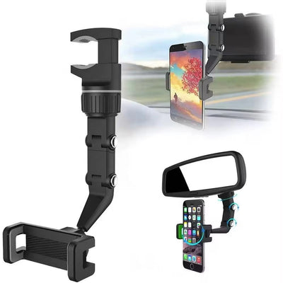 Universal Car Mobile Phone Bracket Rearview Mirror FixUniversal Car Mobile Phone Bracket Rearview Mirror Fixed Rotation Adjustment Phone Stand Bracket for Outdoor Live Broadcasted Rotation Adjustment Phone Stand Bracket for Outdoor Live Broadcast