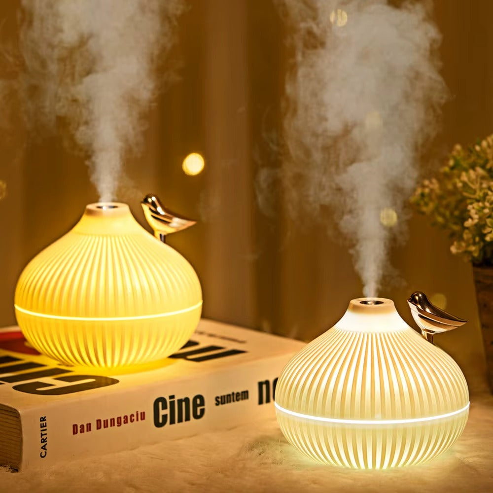 300ml USB Mini Portable Ultrasonic Humidifier with LED Night Lamp Home and Car Air Essential Oil Diffuser
