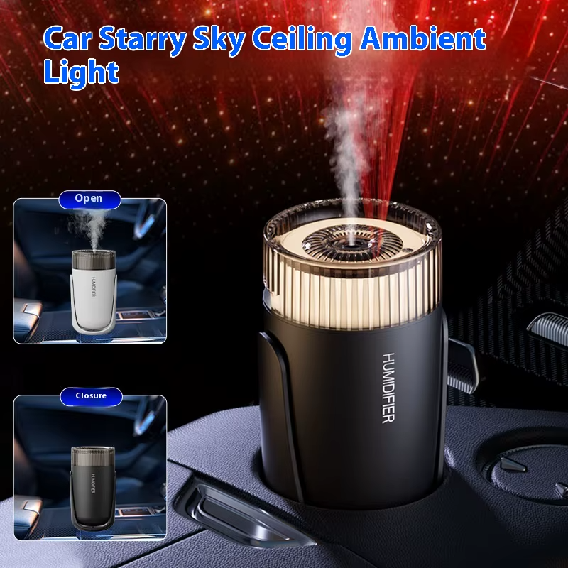 Intelligent Car Aroma Diffuser: Humidifier & Starlight Laser Light