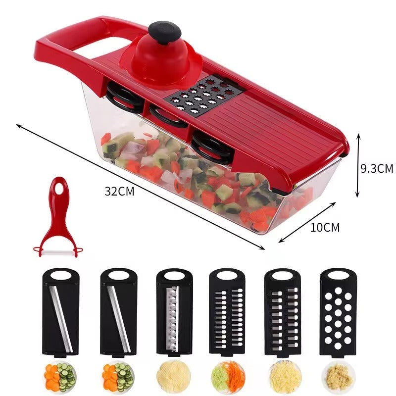 Multifunctional Vegetable Cutter Vegetable Chopper with 6 Blades