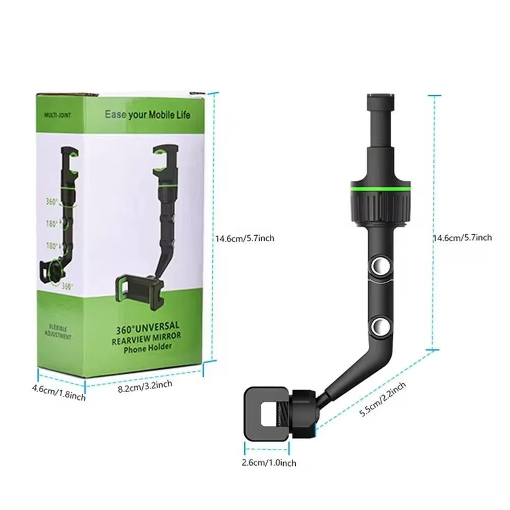 Universal Car Mobile Phone Bracket Rearview Mirror FixUniversal Car Mobile Phone Bracket Rearview Mirror Fixed Rotation Adjustment Phone Stand Bracket for Outdoor Live Broadcasted Rotation Adjustment Phone Stand Bracket for Outdoor Live Broadcast
