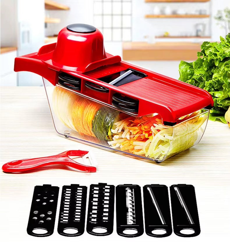 Multifunctional Vegetable Cutter Vegetable Chopper with 6 Blades