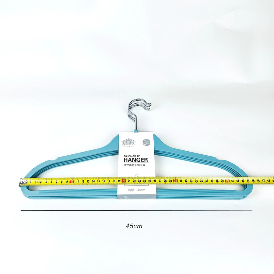 5-Pc Durable Metal Hangers Set | Colorful Clothes Organizer