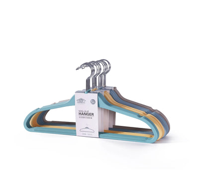5-Pc Durable Metal Hangers Set | Colorful Clothes Organizer