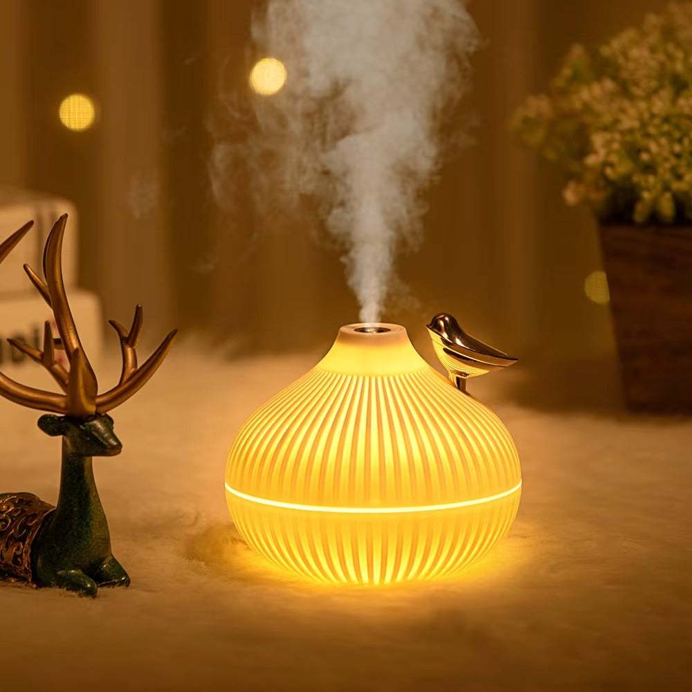 300ml USB Mini Portable Ultrasonic Humidifier with LED Night Lamp Home and Car Air Essential Oil Diffuser