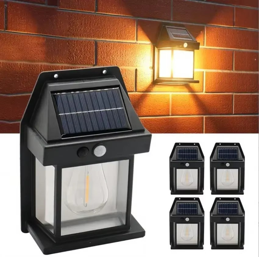 Solar Wall Lights Outdoor 10 Lumen Solar Powered Solar Light  Tungsten Filament Lamp Outdoor Warm Lighting Photographic