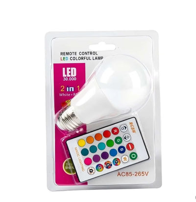 Smart RGB E27 LED Bulb with Remote Control | Dazzling Color Changing Light