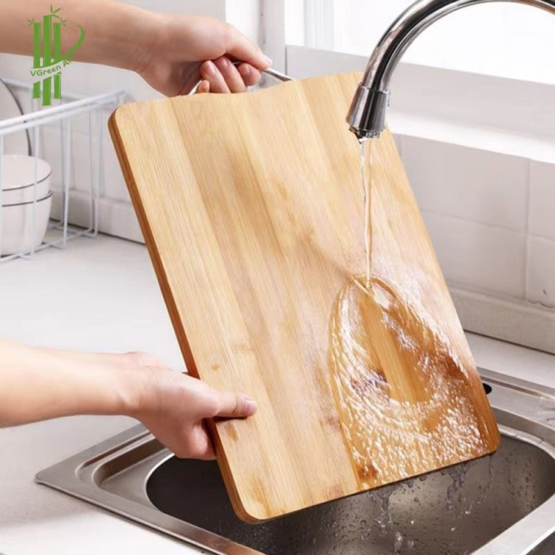 Acacia Wood Cutting & Serving Board | Natural Bark Edge | Durable Kitchen