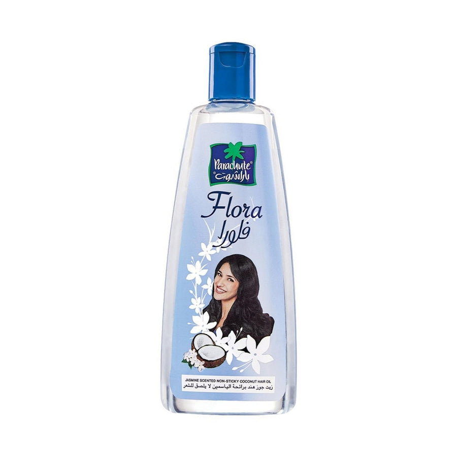Parachute Flora Jasmine Hair Oil 300ml – Nourishing coconut oil with jasmine fragrance for hair.