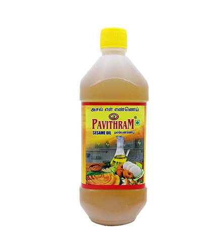 Pavithram Sesame Oil 200 ml – Pure cold-pressed sesame oil for cooking and traditional use.